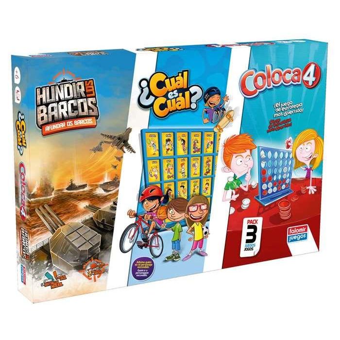 Juegos De Mesa Falomir Cuatro En Linea + Cual Es Cual + Hundir Los Barcos 2 Juegos De Mesa Falomir Cuatro En Linea + Cual Es Cual + Hundir Los Barcos 2