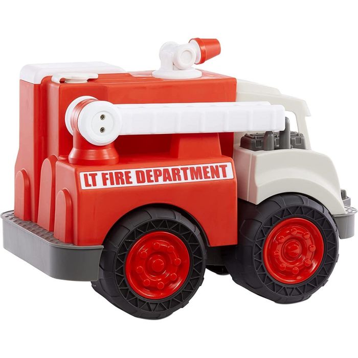 Little Tikes Camión de Bomberos Dirt Diggers 655791 Vehículo de Juguete para Exteriores e Interiores con Escalera Giratoria Extensible 4