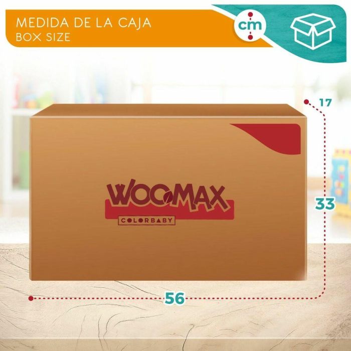 Moto correpasillos de madera vaca woomax 12" 85x37x53 cm 2