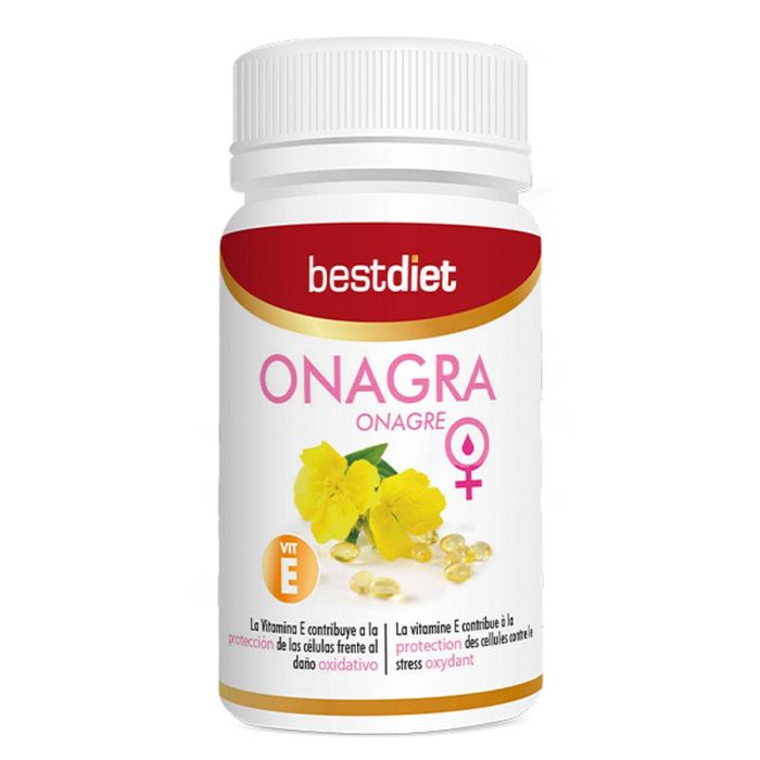 Best Diet Perlas de Onagra 500mg con Vitamina E Natural, Suplemento para Protección Celular contra Daño Oxidativo y Bienestar General, 30 Perlas Best Diet Perlas de Onagra 500mg con Vitamina E Natural, Suplemento para Protección Celular contra Daño Oxidativo y Bienestar General, 30 Perlas