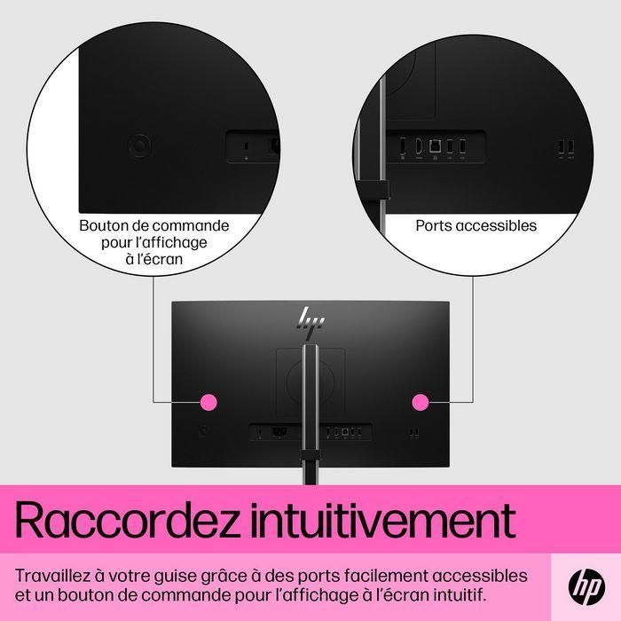 HP Monitor E24t G5 / 23,8" / FHD / HDMI-DisplayPort-USB(A)-USB(B) / Regulable Altura / Tactil 10