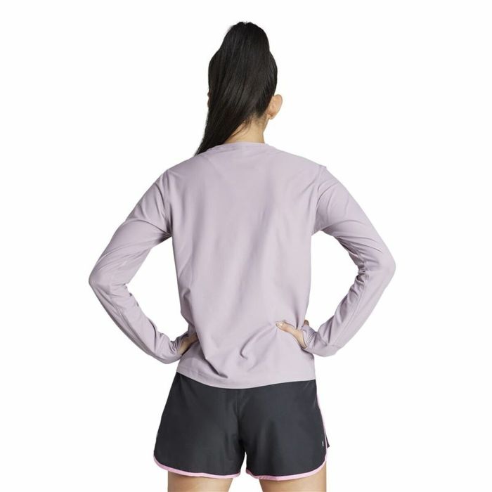 Camiseta de Manga Larga de Mujer Adidas Own the Run Morado 2 Camiseta de Manga Larga de Mujer Adidas Own the Run Morado 2