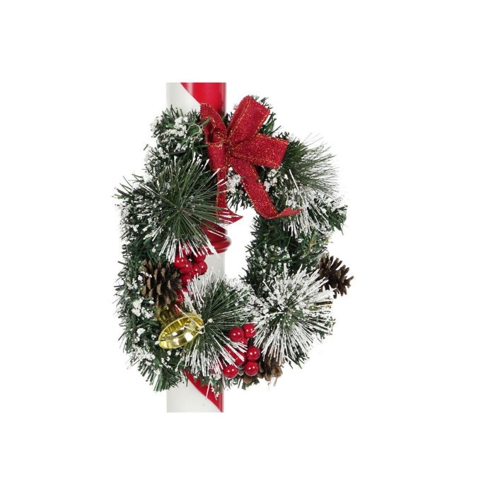 Farola Navidad Tradicional DKD Home Decor Rojo Blanco 30 x 180 x 30 cm 4