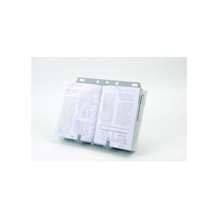 Fellowes Atril para Libros Grandes y Manuales Plástico Plata Ajustable Plegable Antideslizante Capacidad 400 Hojas 244.4x295x50.8 mm 0 Fellowes Atril para Libros Grandes y Manuales Plástico Plata Ajustable Plegable Antideslizante Capacidad 400 Hojas 244.4x295x50.8 mm 0