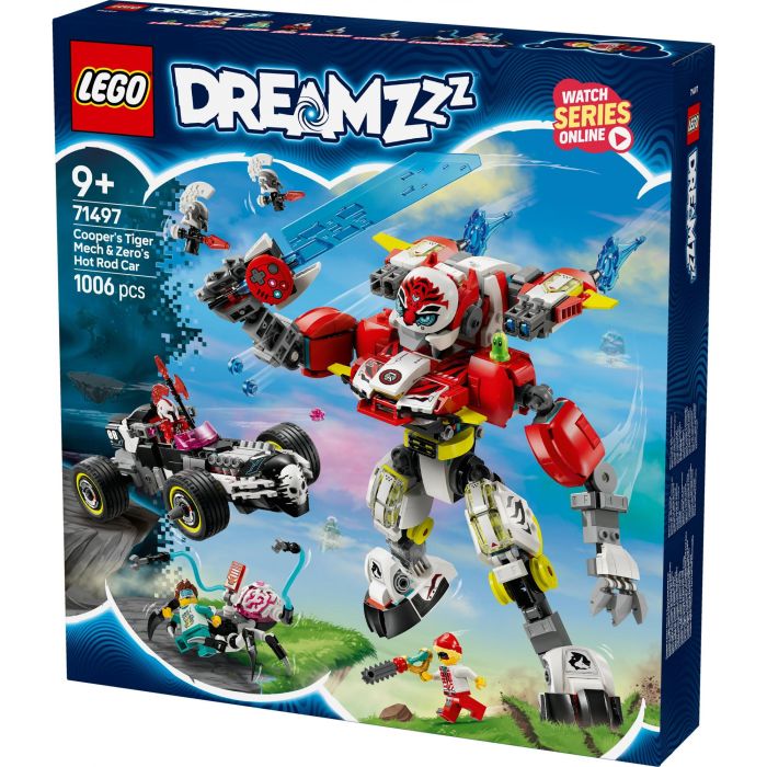 LEGO 71497 DREAMZzz Robot Tigre de Cooper y Corredor de Zero Juguete de Construcción 3 en 1 10