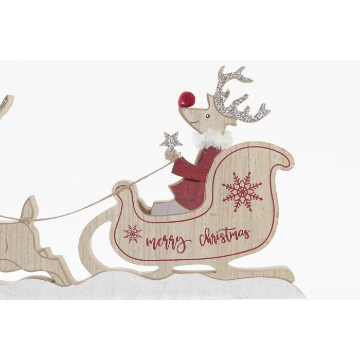 DKD Home Decor Figura de Navidad Tradicional Trineo de MDF, Colores Natural Rojo Dorado, 2.5 x 22.5 x 39 cm (6 Unidades) 2 DKD Home Decor Figura de Navidad Tradicional Trineo de MDF, Colores Natural Rojo Dorado, 2.5 x 22.5 x 39 cm (6 Unidades) 2