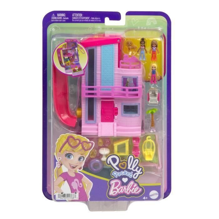 Polly Pocket - Barbie Dream House - Caja con 3 minifiguras HWP11 1