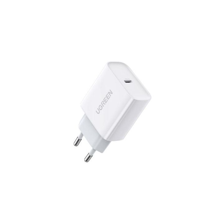 Ugreen 60450 Cargador Rápido USB-C 20W Power Delivery 3.0 Quick Charge 4+ para iPhone 16/15/14/13, Samsung Galaxy S23/S22