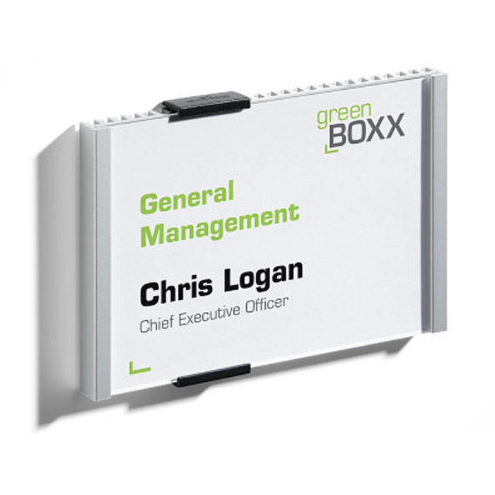 Durable Identificador Portanombre Aluminio Placa Acrílica Antirreflectante 149x105,5 mm 1