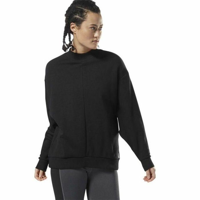 Sudadera sin Capucha Mujer Reebok Supply Crew Negro S 6 Sudadera sin Capucha Mujer Reebok Supply Crew Negro S 6