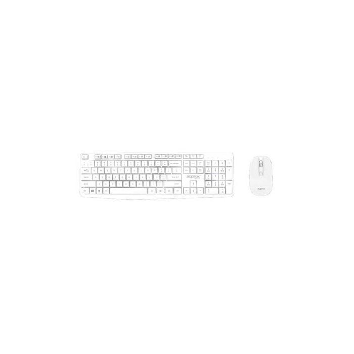 Approx Kit Teclado + Ratón Inalámbrico, Diseño Compacto y Elegante, 105 Teclas + 12 Multimedia, Layout Español Approx Kit Teclado + Ratón Inalámbrico, Diseño Compacto y Elegante, 105 Teclas + 12 Multimedia, Layout Español