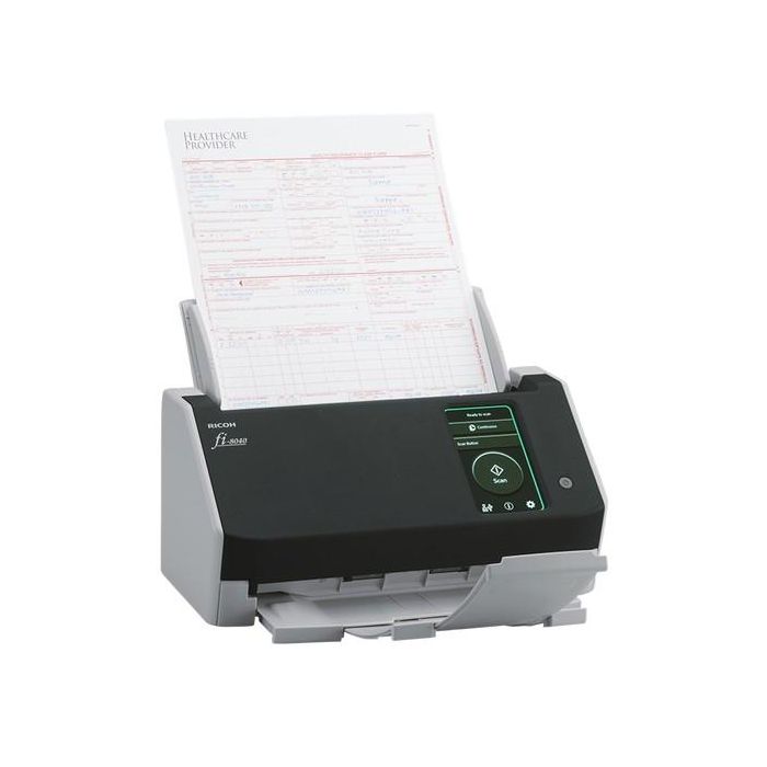 Ricoh fi-8040 Escáner de Documentos ADF Dúplex 40 ppm/80 ipm LAN USB 3.2 con Pantalla Táctil 50 Hojas 7