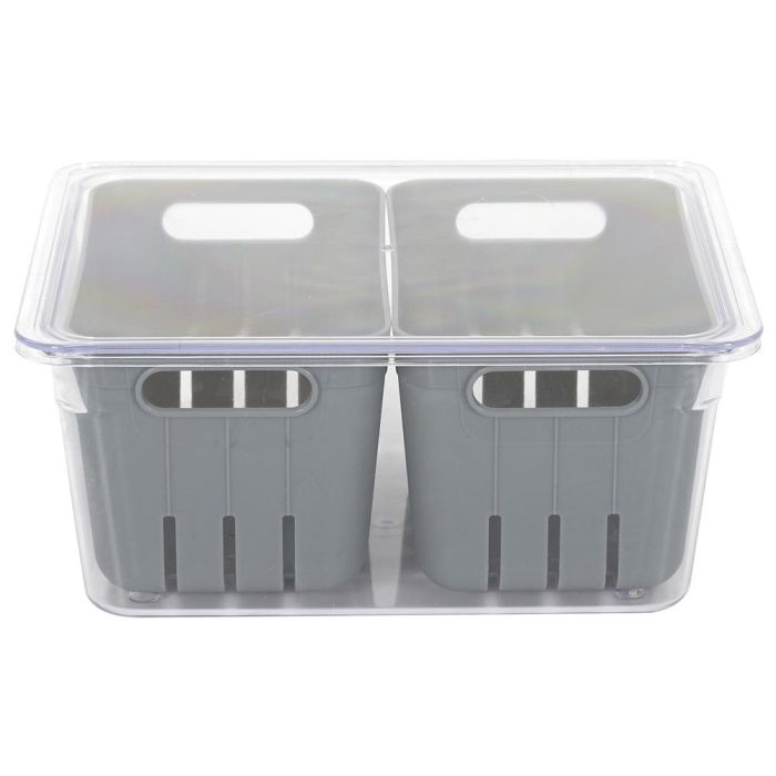 Cook Concept Caja con 2 Cubetas Nevera para Frutas y Verduras 22,5x17,5 cm 4