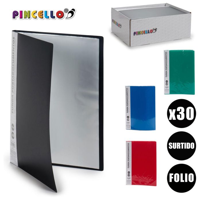 Portadocumentos 30 Hojas Folio Surtidos Col Pincello 1X33CM (36 Unidades) 3 Portadocumentos 30 Hojas Folio Surtidos Col Pincello 1X33CM (36 Unidades) 3