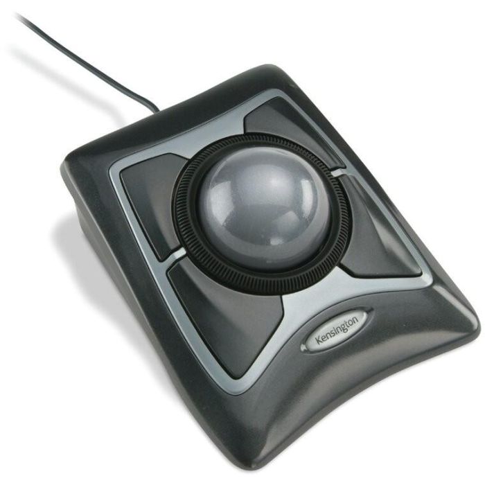 Kensington Expert Trackball Óptico Con Cable Anillo Desplazamiento 4 Botones Personalizables Reposamuñecas Extraíble Negro 180 cm 1