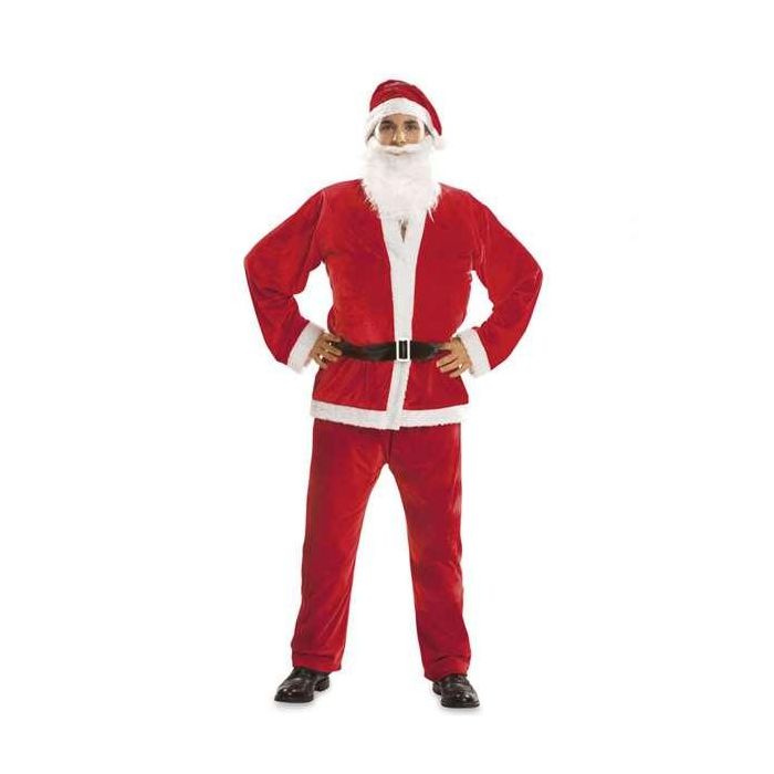 Disfraz papá noel sombrero, barba, chaqueta, cinturón y pantalón talla XL Disfraz papá noel sombrero, barba, chaqueta, cinturón y pantalón talla XL