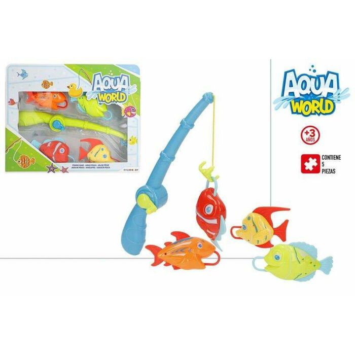 Juego pesca aqua world incluye 5 piezas. 31x5x25 cm 1 Juego pesca aqua world incluye 5 piezas. 31x5x25 cm 1