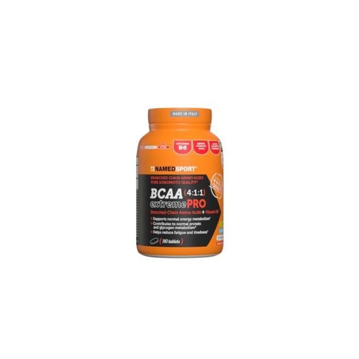 NAMED SPORT BCAA 4:1:1 Extreme PRO 110 comprimidos con KyowaQuality™ y Vitamina B6 para rendimiento y fatiga