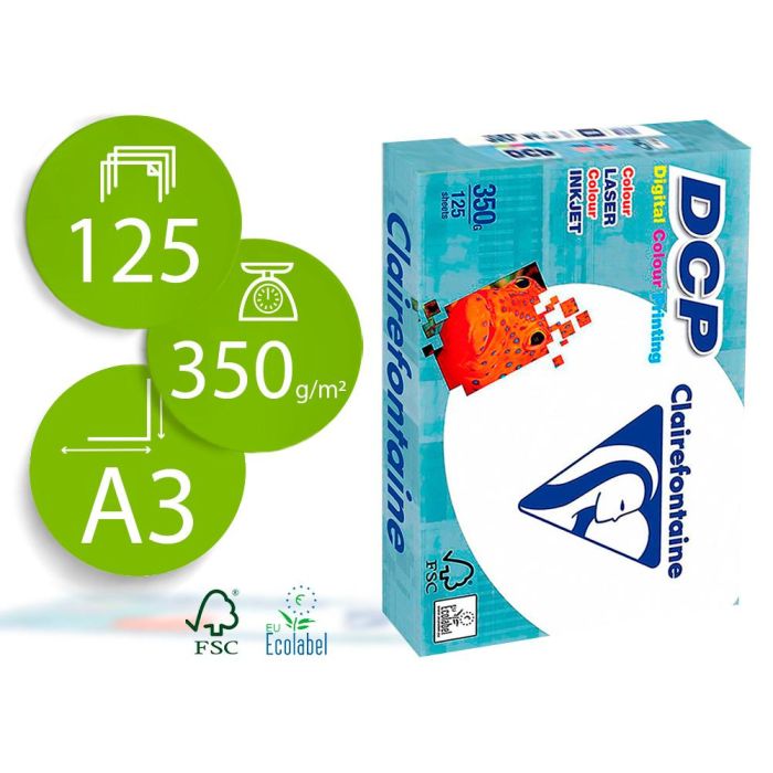 Papel Fotocopiadora Clairefontaine Din A3 350 gr Paquete De 125 Hojas