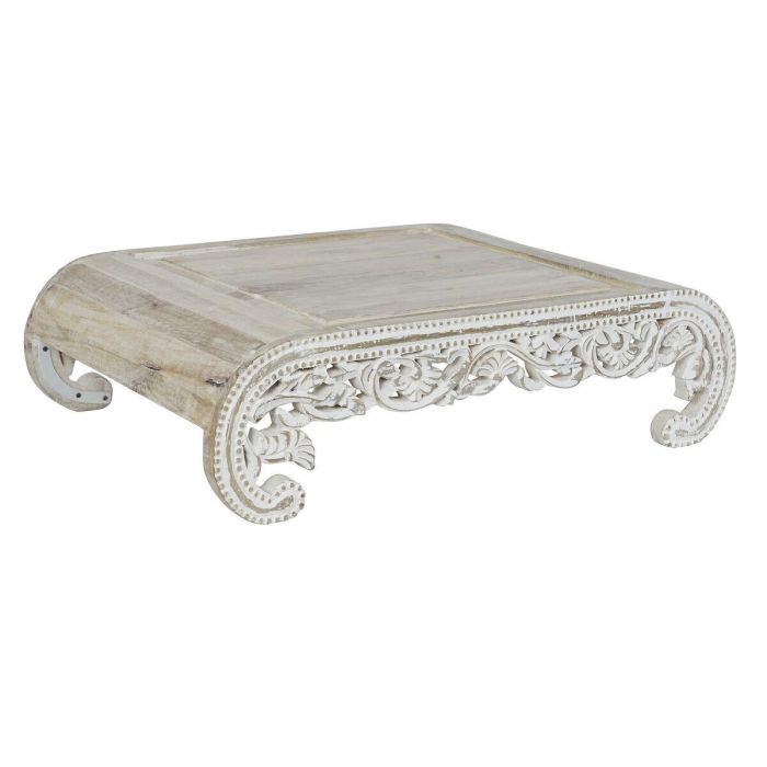 Mesita Auxiliar Indio DKD Home Decor Blanco 63.5 x 25.4 x 89 cm