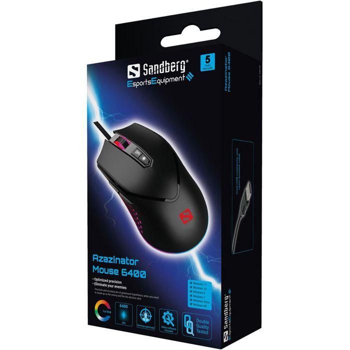 Sandberg Azazinator Mouse 6400 5 Sandberg Azazinator Mouse 6400 5