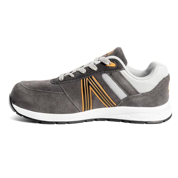 ACESS Zapato Seguridad para Trabajo Serraje Gris Plantilla Antiperforación No Metálica Puntera Composite Viscoelástica Talla 41 1