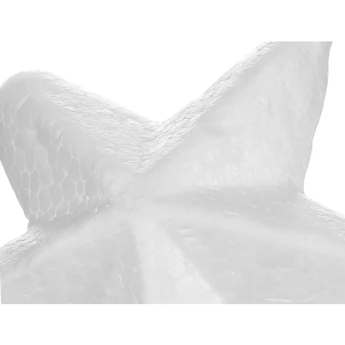 Liderpapel Figura Estrella Manualidades Espuma Blanca 4 cm Bolsa 6 Unidades 5
