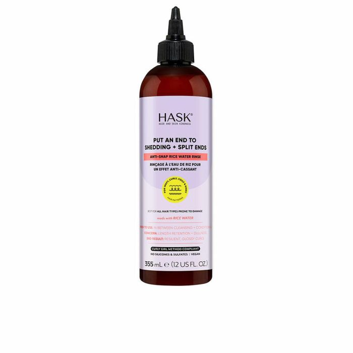 Hask Texture Solución Anti Caída Con Agua De Arroz 355 mL Hask Texture Solución Anti Caída Con Agua De Arroz 355 mL