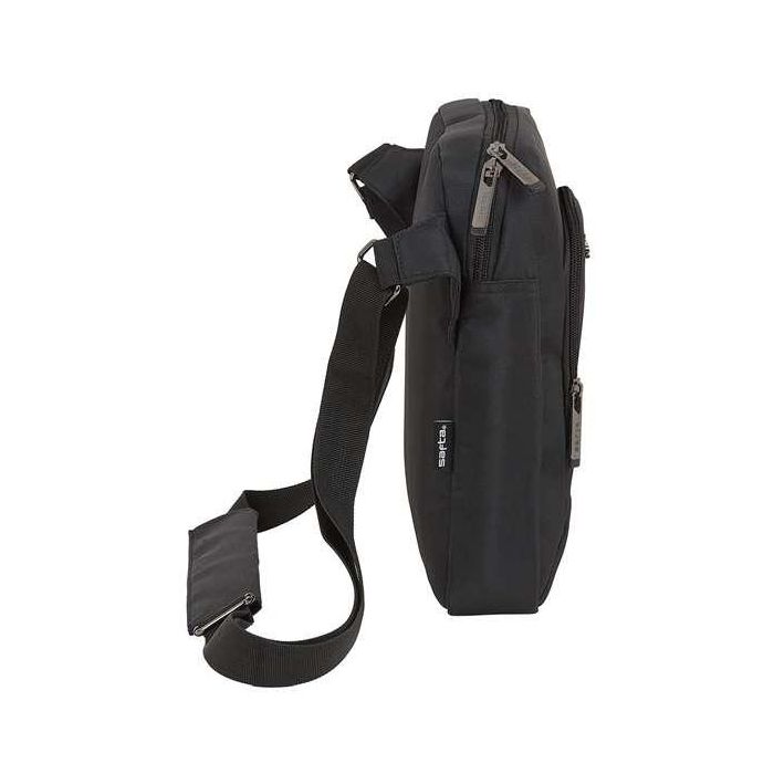 Safta Bandolera para tablet 10,6" Business, Negra, Nylon 900D GUCCI + Cuero PVC