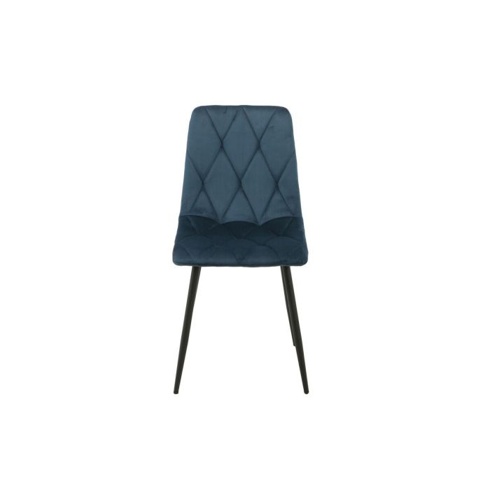 Silla Romimex Azul Terciopelo Metal 45 x 89 x 55 cm 4