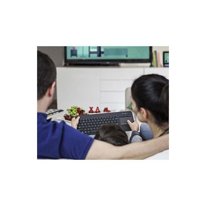 Teclado con Touchpad Logitech K400 Plus Negro 4 Teclado con Touchpad Logitech K400 Plus Negro 4
