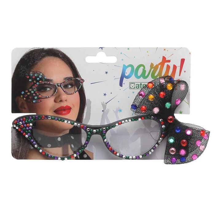Gafas De Sol Ojos De Gato Años 50 Multicolor Pedrería Para Carnaval Eventos Vintage 1
