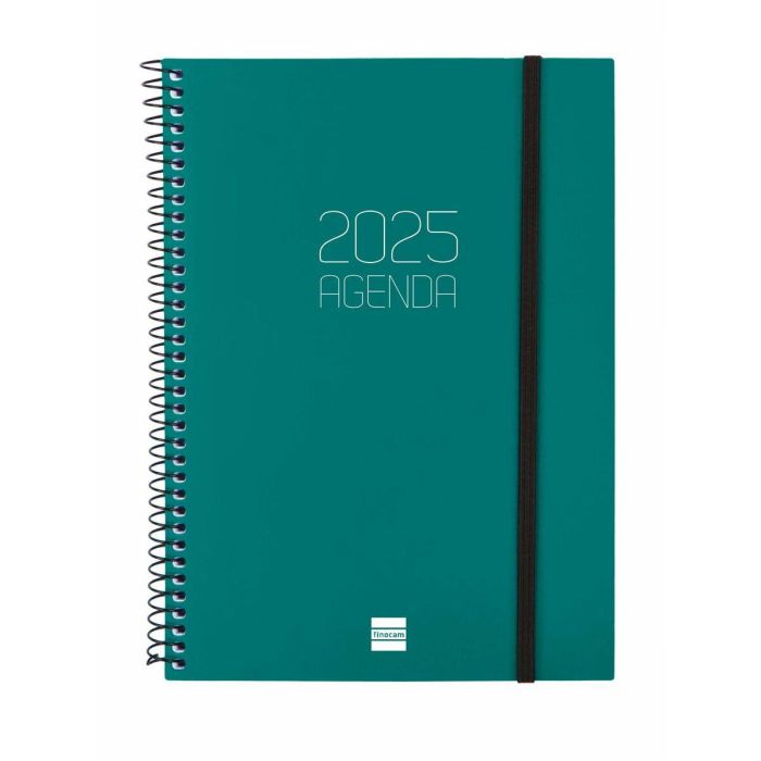 Agenda Finocam OPAQUE Verde A5 15,5 x 21,2 cm 2025 1