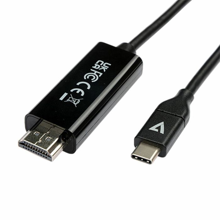 Adaptador USB-C a HDMI V7 V7UCHDMI-2M Negro 1 Adaptador USB-C a HDMI V7 V7UCHDMI-2M Negro 1