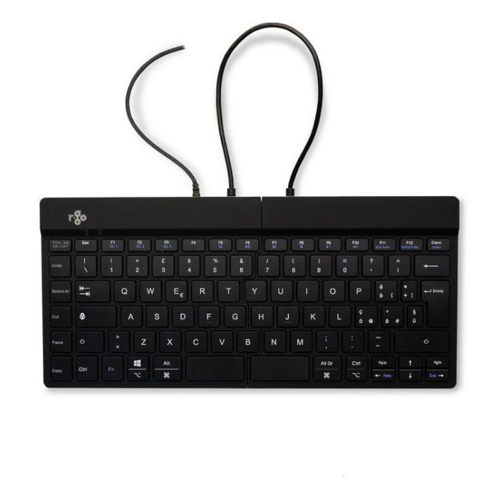 R-Go Tools Teclado ergonómico dividido R-Go Split Break QWERTY (IT) con cable, software de descanso integrado, negro 1 R-Go Tools Teclado ergonómico dividido R-Go Split Break QWERTY (IT) con cable, software de descanso integrado, negro 1