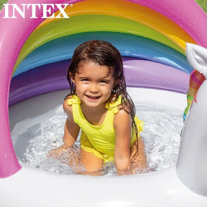 Piscina Hinchable para Niños Intex Unicornio Toldo 45 L 102 x 69 x 127 cm (6 Unidades) 2