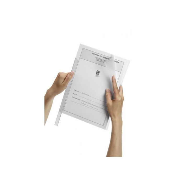 Durable 2919-19 Caja 50 Fundas para Lomera PP A4 Transparente 1