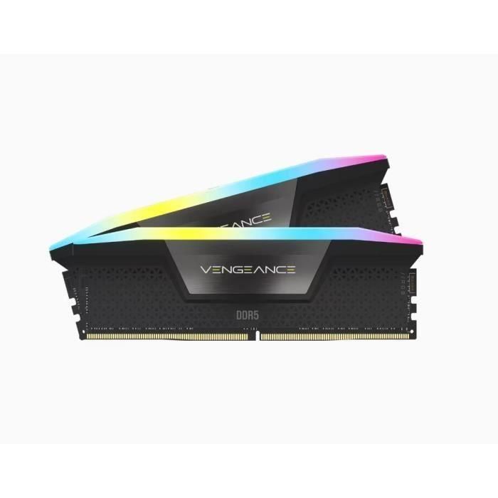 Memoria RAM - Corsair - Revenge RGB DDR5 - 32GB 2x16GB DIMM - 6000 MHz - 1.35V - Negro (CMH32GX5M2D6000C36)