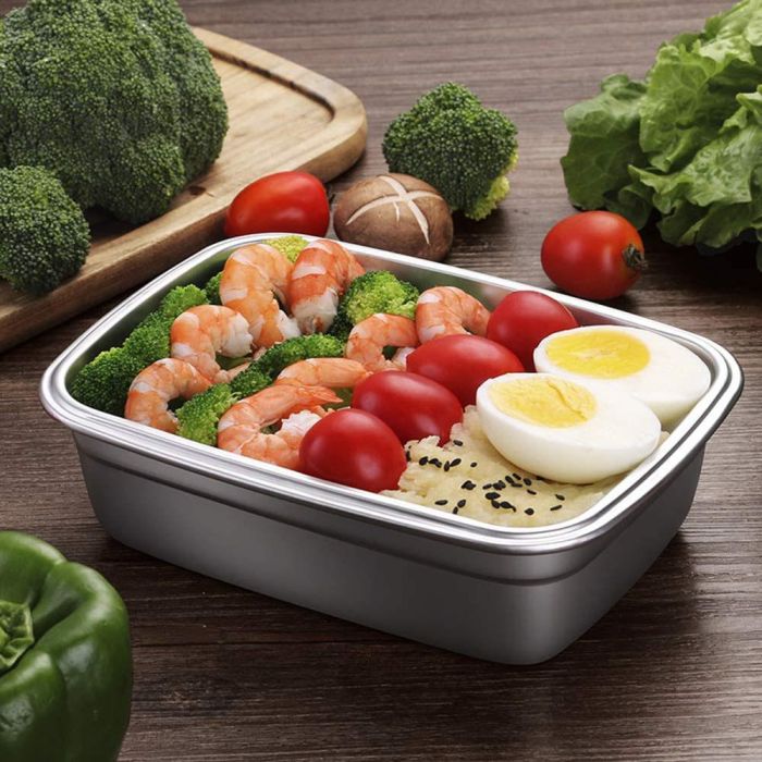Quttin Fiambre Acero 1.8L para Microondas y Horno, 18 x 9 x 23 cm (12 Unidades) 5