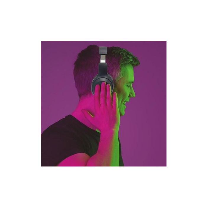 Elbe ABT-A10-G Auriculares de Diadema Bluetooth ANC con Micrófono y Conexión Aux-in Gris 7