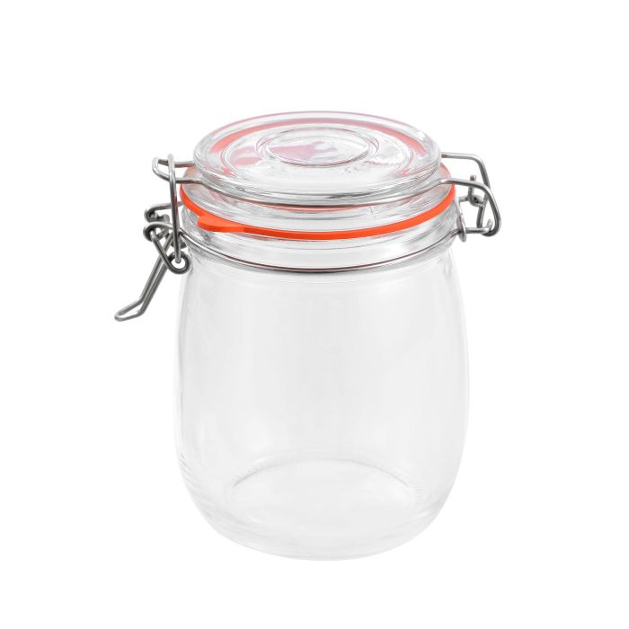 Tarro Hermético de Vidrio con Cierre Clip 750 ml - La Mediterranea (12 Unidades) 10 Tarro Hermético de Vidrio con Cierre Clip 750 ml - La Mediterranea (12 Unidades) 10