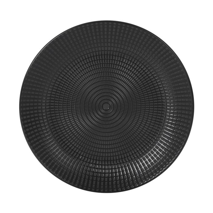 Inde Plato Llano Negro Arosa Serie Clara 27 cm Ø, Pieza de 20 cm, 850 g (12 Unidades)