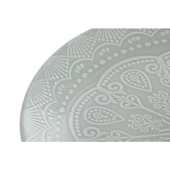 Plato Arabe DKD Home Decor Verde Menta 27 x 2.5 x 27 cm Set de 4 2 Plato Arabe DKD Home Decor Verde Menta 27 x 2.5 x 27 cm Set de 4 2