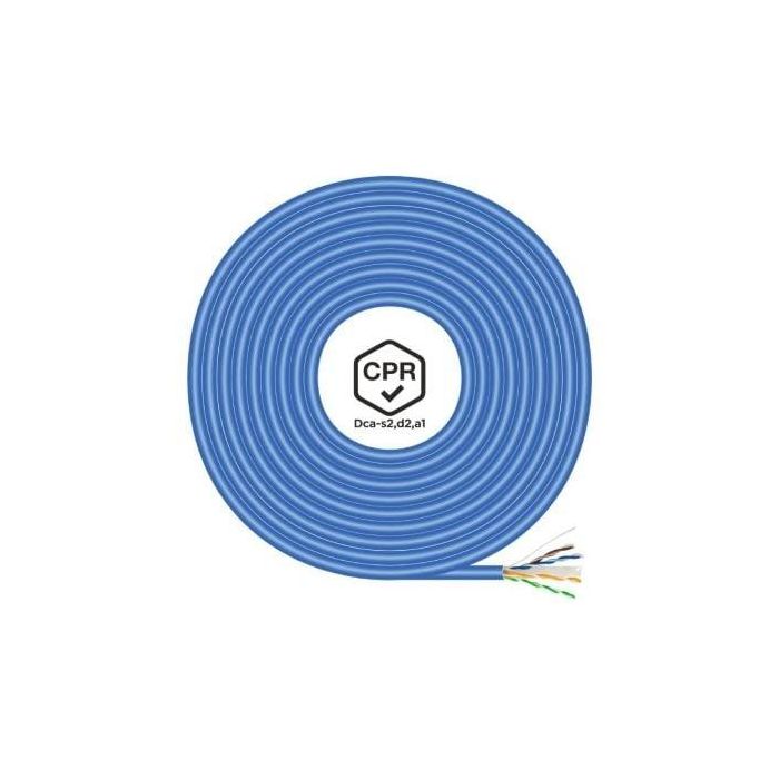Aisens A135-0662 Bobina de Cable de Red RJ45 Cat.6 UTP AWG24 LSZH CPR Dca 100% Cobre 100m Azul para Ethernet Gigabit y PoE 1 Aisens A135-0662 Bobina de Cable de Red RJ45 Cat.6 UTP AWG24 LSZH CPR Dca 100% Cobre 100m Azul para Ethernet Gigabit y PoE 1
