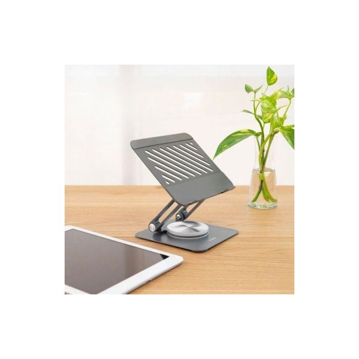 TooQ Soporte Elevador PH-NARVI-G Gris, Soporte para Tablet Rotación 360º y Ajustable hasta 13 Pulgadas Gris Oscuro 1 TooQ Soporte Elevador PH-NARVI-G Gris, Soporte para Tablet Rotación 360º y Ajustable hasta 13 Pulgadas Gris Oscuro 1