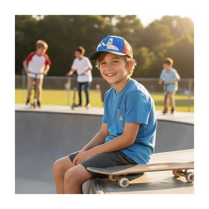 Cerdá Gorra Visera Curva Sonic 53 cm para Niños Multicolor 5