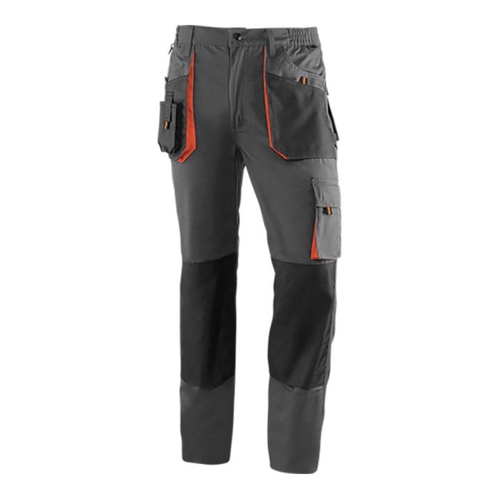 Juba Pantalón largo Top Range multibolsillos gris/negro/naranja talla XS Juba Pantalón largo Top Range multibolsillos gris/negro/naranja talla XS