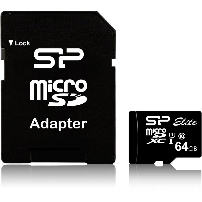 Tarjeta de Memoria Micro SD con Adaptador Silicon Power SP064GBSTXBU1V10SP SDHC 64 GB 1 Tarjeta de Memoria Micro SD con Adaptador Silicon Power SP064GBSTXBU1V10SP SDHC 64 GB 1