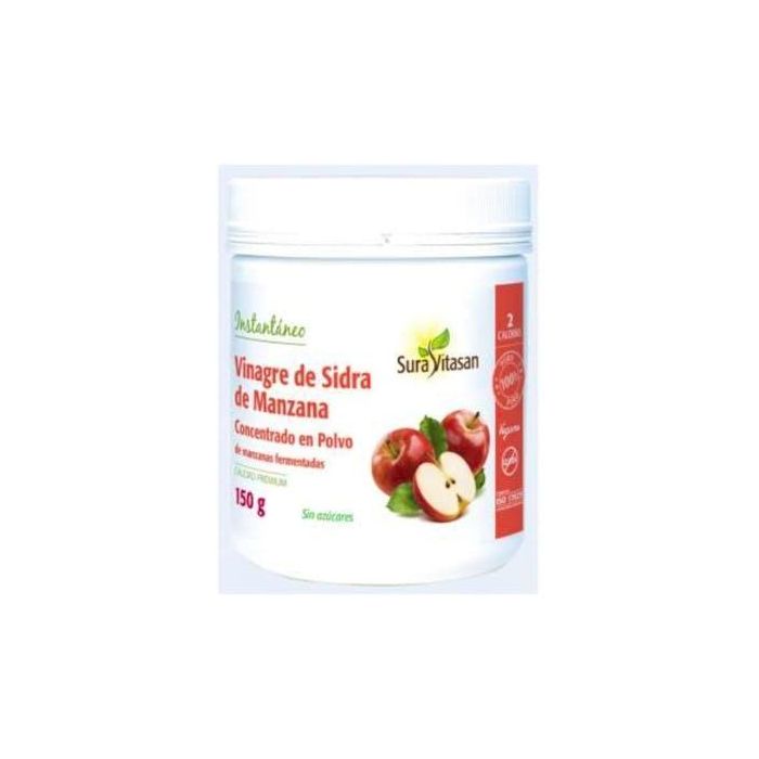 SURA VITASAN Vinagre de Sidra de Manzana en polvo, fermentado de zumo de manzana, 150g