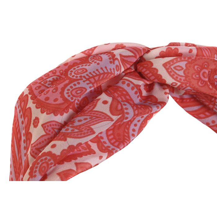 DKD Home Decor Accesorio de Pelo Mediterraneo Ibiza Coral Rosa 8 x 20 x 20 cm Set de 3 (4 Unidades) 1